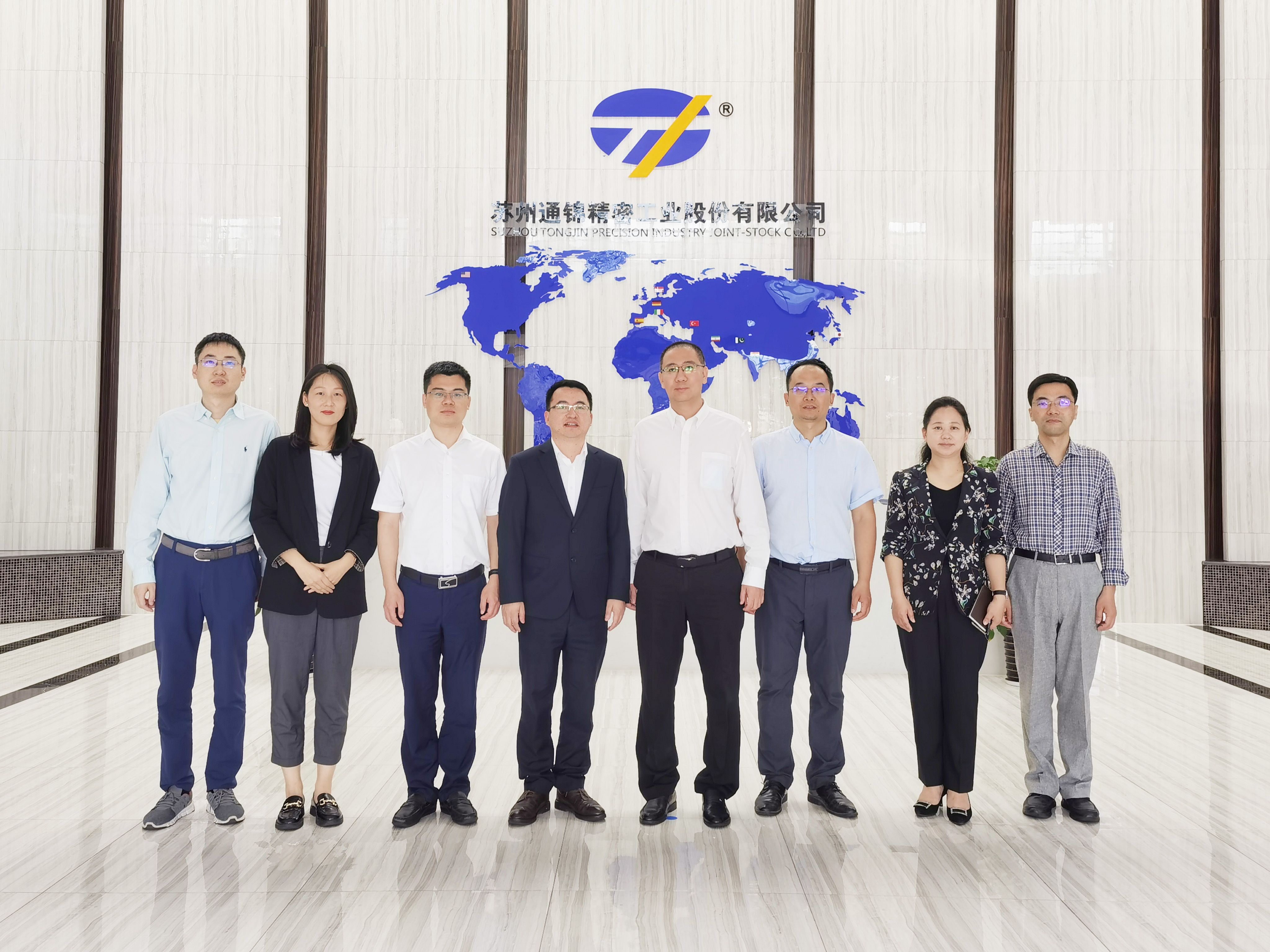 蘇州高新區(qū)管委會副主任梁棟一行調(diào)研通錦精密